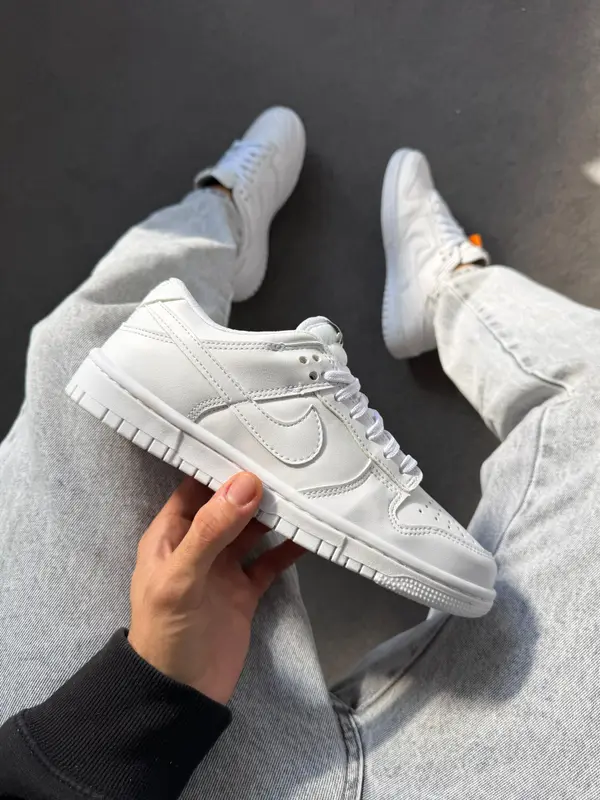 Tênis casual cano baixo todo branco